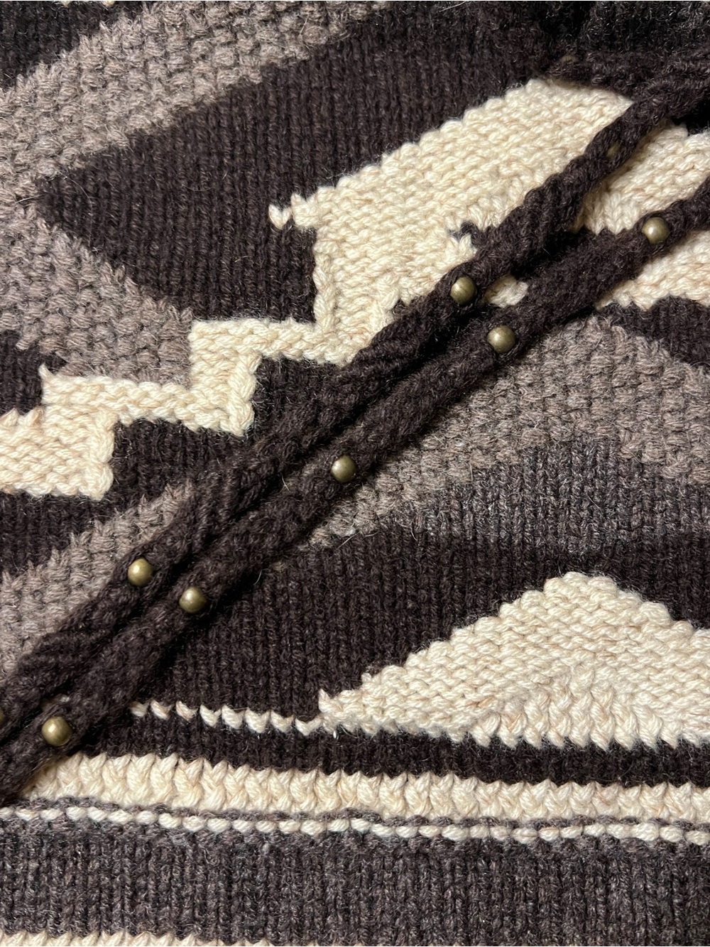 Vintage Ralph Lauren Western Hand-Knit Halter Top Cashmere, Wool, Angora - Picture 3 of 12